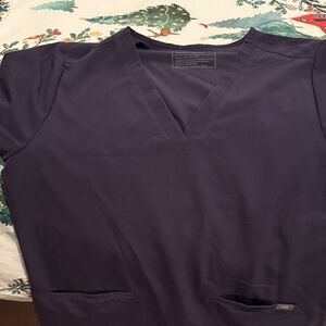 Figs Women's Deep Blue V-Neck Top $20 each or all 4 for $60 new never worn
